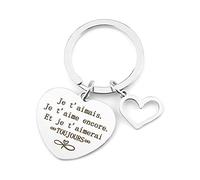 Cadeau Original Saint Valentin Homme Femme - Porte-Clef Amoureux Je T'Aimerai Toujours