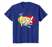 Cadeau Original Supporter Lensois Maillot Foot Lens T-Shirt, Enfant, Bleu Royal, 6 Ans