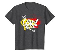 Cadeau Original Supporter Lensois Maillot Foot Lens T-Shirt, Enfant, Chiné Foncé, 12 Ans