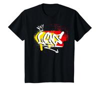 Cadeau Original Supporter Lensois Maillot Foot Lens T-Shirt, Enfant, Noir, 12 Ans