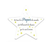 Cadeau Papa,Cadeau Anniversaire Papa,Cadeau Fete des Peres,Cadeau pour Papa,Idee Cadeau Fete des Peres,Cadeau Pere,Cadeau Homme Anniversaire,Ornement en Acrylique,Cadeau Noel Papa