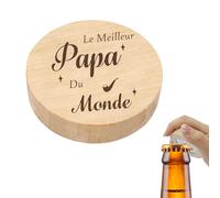Cadeau Papa Cadeau Noel Papa Décapsuleur Rond pour hommes Cadeaux Anniversaire Retraite Fete Des Peres pour Beau-papa Beau-pere Aimants Frigo