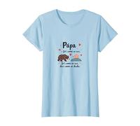 Cadeau Papa Fort comme Un Ours, Doux comme Un Doudou T-Shirt, Femme, Bleu Céleste, 3XL