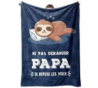 Cadeau Papa Noel, Cadeau Anniversaire Papa, Plaid Couverture Polaire - Cadeau pour Papa, Cadeau Papa, Cadeau Fete des Peres, Fête des Pères et Cadeaux de Noël pour Papa