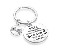 Cadeau Papa Porte-clés Cadeaux Papa Porte clés de Papa Cadeau de fête des pères Cadeaux d'anniversaire Cadeaux homme Cadeaux Papa de Fille Fils Cadeau de fete des peres Cadeau Noel Papa
