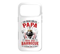 Cadeau Papa,Roi du Grill Humoristique,BBQ Coque pour iPhone 17 Pro Max