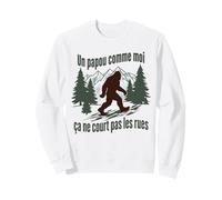 Cadeau Papou Original Humour Bigfoot Papi Fête des pères Sweatshirt