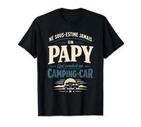 Cadeau Papy Camping-Car Humour Grand-Père Voyage T-Shirt