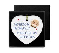 Cadeau Papy -Céramique Plaque Murale Décorative Boîte Cadeau Grand Pere Cadeau Saint Valentin pour Grand Pere Cadeau pour Papi Grand Pere Cadeau pour Papy Idee Cadeau Homme Anniversaire