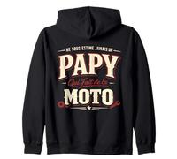 Cadeau Papy Motard Humour Moto Grand-Père Sweat à Capuche
