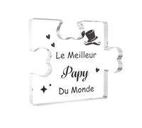 Cadeau Papy Noel Acryliques Puzzle Idee Cadeau Grand Pere Noel Fete des Grand Pere Cadeau Papy Original Cadeau Noël pour Papy Cadeau Fete des Grands Peres Cadeau pour Papy Cadeaux pour Papy Noel