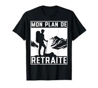 Cadeau Papy Rando Montagne Mon Plan de Retraite Randonnée T-Shirt
