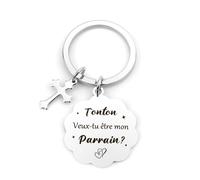 Cadeau Parrain,Cadeau Fete Des Peres Original,Cadeau Anniversaire Homme,Porte-Clés,Cadeaux Noel Homme,Merci De M'avoir Aidé À Grandir,The Idea Of You