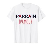 Cadeau Parrain d'amour Cœurs Rouges Tonton Oncle T-Shirt