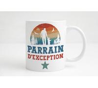 Cadeau parrain demande - mug parrain personnalisé - tasse à café pour parrain - parrain d'exception - cadeau parrain mug - mug meilleur parrain - humour parrain filleul noël anniversaire fête
