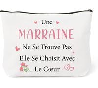Cadeau Parrain Marraine Demande,Cadeau Pour Marraine,Cadeaux Marraines Noel,Marraines Trousse De Maquillage Cadeaux