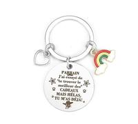 Cadeau Parrain Noel Veux Tu Etre Mon Parrain Porte-Clés Cadeau Parrain Marraine Bapteme cadeau Parrain Marraine Demande Idee Cadeaux Homme Cadeaux Remerciements