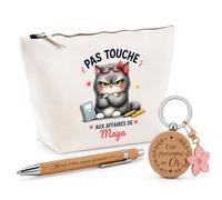 Cadeau Pas Touche Maya | Coffret Trousse, Stylo & Porte-clés Remerciement Femme