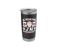 Cadeau Pâtissière Humour Je Peux Pas Jai Pâtisseries Cupcake Gobelet isotherme en acier inoxydable double paroi