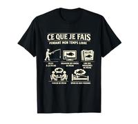 Cadeau Pêche Humour Pêcheur Homme Temps Libre Gros Poissons T-Shirt