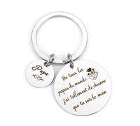 Cadeau Pere Noel Cadeau Pour papa Anniversaire papa Porte-Clés cadeaux Noel Beau Pere cadeaux De Pour Papa cadeau Fete Des pere