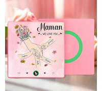 Cadeau Personnalisé - Aimant Frigo Musical avec Photo pour Maman, Grand-Mère - Fête des Mères, Meilleure Maman du Monde