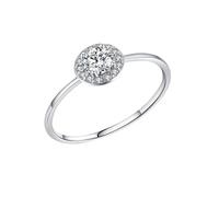 Cadeau Personnalise Bijoux Argent Graver Or Blanc 14K Au585 4X4mm de Forme Ronde Blanc Moissanite Taille pour Épouse Tante