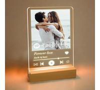 Cadeau Personnalisé Couple - Lampe Personnalisée avec Photo Prénoms Texte Date - Cadeau pour Femme Homme Copine Copain Original - Idee Cadeau de Noel Saint Valentin Anniversaire - Idées Cadeaux Noël