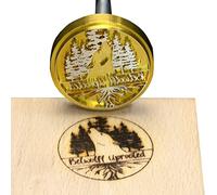 Cadeau personnalisé de timbre thermique de fer de marque de bois personnalisé pour le menuisier et l'artisan du cuir (2.5"x2.5")