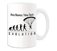 Cadeau personnalisé - Grande tasse de saut en parachute (design évolutif) - Message unique - Motif joueur d’équipe - Tour aéroportée de combat