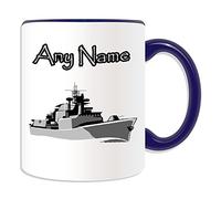 Cadeau personnalisé - Mug de navire de guerre (thème militaire, options de couleur) - n'importe quel nommessage sur votre unique - soldat des forces armées de l'armée de guerre mondiale bataille