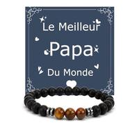 Cadeau Personnalisé pour Papa - Bracelet Fête des Pères, Anniversaire et Noël