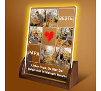 Cadeau personnalisé pour papa,une photo unique,un présent spécial et précieux de la part de sa fille,son fils,et son épouse lors d'anniversaires,retraites,ou anniversaires exceptionnels(Style J)