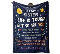 Cadeau personnalisé pour sœur, cadeau d'anniversaire pour sœur de la part d'une sœur, frère, grande petite sœur, cadeau de fête des mères, couverture pour ma sœur, 152,4 x 127 cm