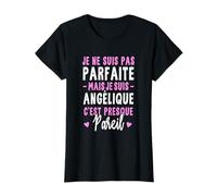 Cadeau Personnalisé Prénom Angélique Femme Humour Noël T-Shirt