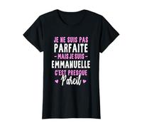 Cadeau Personnalisé Prénom Emmanuelle Femme Humour Noël T-Shirt