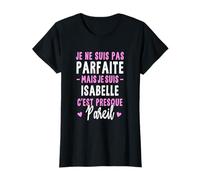 Cadeau Personnalisé Prénom Isabelle Femme Humour Noël T-Shirt