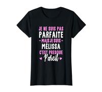 Cadeau Personnalisé Prénom Mélissa Femme Humour Noël T-Shirt