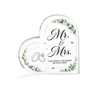 Cadeau Plus Bloc Acrylique Et Ainsi Ensemble Ils Ont Construit Une Vie Qu'Ils Aiment - Panneau Mariage, Cadeau Anniversaire Couple, Cadre Couple Amoureux, Cadeaux De Mariage, Cadre Photo Coeur