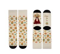 Cadeau Plus Chaussettes Personnalisées - Chaussettes Chut Je Lis - Chaussette femme drole, chaussettes fun, Cadeau Noel Personnalisé pour Amie, chaussette personnalisable (Modèle #5 - Femme)