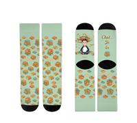 Cadeau Plus Chaussettes Personnalisées - Chut... Je Lis - Chaussette femme drole, chaussettes fun, chaussette personnalisable, cadeau femme personnalise (Modèle #16)