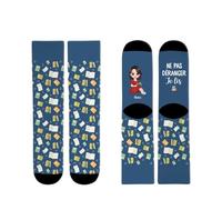 Cadeau Plus Chaussettes Personnalisées - Chut... Je Lis - Chaussette femme drole, chaussettes fun, chaussette personnalisable, cadeau femme personnalise (Modèle #7)