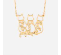 Cadeau Plus Collier Personnalisé - Mes Jolis Chats - Pendentif Photo Personnalisable, Bijou Chats, Pendentif Chat, Collier Graver Personnalisé, Bijoux Chat Pour Femme (Modèle #1)