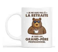 Cadeau Plus Mug Cadeau Retraite Papy - Je Suis Pas À La Retrait J'suis Grand-père - Cadeau grand pere, Idée cadeau fête des papy, Mug Retraite Homme