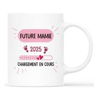 Cadeau Plus Mug Personnalisé Année - Cadeau future maman, Mug future maman, Cadeau Futur Parents, Tasse Futur Papa (Mamie)