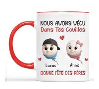 Cadeau Plus Mug Personnalisé - Merci De Ne Pas M'avoir Avalé - tasse maman, mug maman, cadeau fete des meres tasse, tasse fete des meres personnalisé (2 Enfants)