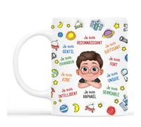 Cadeau Plus Mug Personnalisé Prénom - Attention La Maternelle J'arrive - Cadeaux Pour Enfants, Tasse Enfant Micro Ondable, Mug Enfant, Tasse Enfant (Garçon)