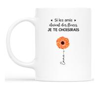 Cadeau Plus Mug Personnalisé Prénom - Bonnes Amies Comme Des Étoiles - Tasse amitié, Cadeau meilleure amie, cadeau bff, tasse personnalisable amitie, mug soeur personnalisé (1 Membre)
