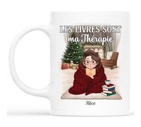 Cadeau Plus Mug Personnalisé Prénom - Chut Je Lis - Cadeau pour les amateurs de livres, tasse livre, mugs livre, tasse personnalisable, cadeaux pour les amateurs de lecture (Modèle #11)