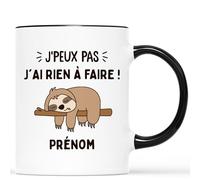 Cadeau Plus Mug Personnalisé Prénom - J'ai Rien à Faire - Mug Drole, Mug Humour, Tasse Humoristique, Mug Drole Homme, Mug Rigolo Femme, Tasse Homme Humour, Tasse Rigolote Femme